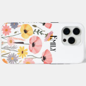 モダンでかわいいピンクの春の花 Case-Mate iPhone カバー (裏面 (横))