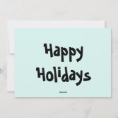 モダンでかわいいベストフレンド永遠のクリスマス シーズンカード (裏面)