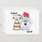 モダンでかわいいベストフレンド クリスマスカード (正面)