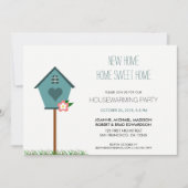 モダンでかわいく新しい家の引っ越し祝いパーティーのパーティー 招待状 (正面)