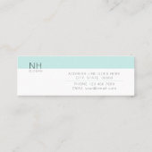 モダンできれいな多目的小型名刺 スキニー名刺 (裏面)