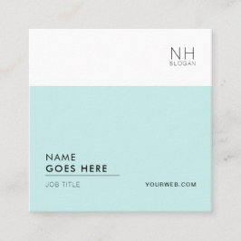 モダンできれいな多目的正方形の名刺 スクエア名刺