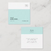 モダンできれいな多目的正方形の名刺 スクエア名刺 (正面/裏面)