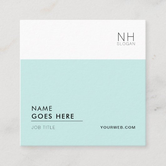 モダンできれいな多目的正方形の名刺 スクエア名刺 (正面)