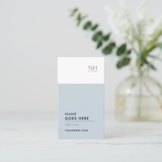 モダンできれいな多目的縦の名刺 名刺 (スタンド正面)