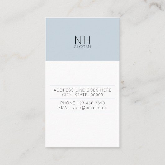 モダンできれいな多目的縦の名刺 名刺 (裏面)