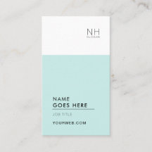 モダンできれいな多目的縦の名刺