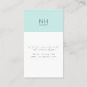 モダンできれいな多目的縦の名刺 名刺 (裏面)