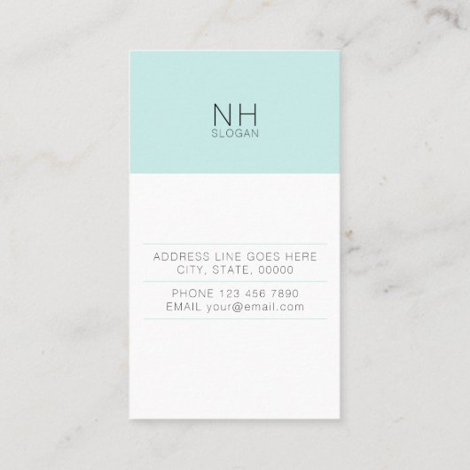 モダンできれいな多目的縦の名刺 名刺 (裏面)