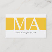 モダンではっきりしたなメーキャップアーティストの名刺 名刺 (裏面)