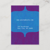 モダンではっきりしたなモノグラムのヴィンテージ 名刺 (裏面)