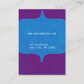 モダンではっきりしたなモノグラムのヴィンテージ 名刺 (裏面)