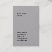 モダンではっきりしたな専門の最小主義のテンプレート 名刺 (裏面)