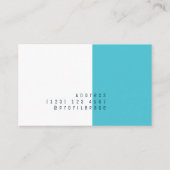 モダンではっきりしたな抽象美術のスタイルのモダン 名刺 (裏面)