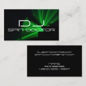 モダンではっきりしたなDJの名刺 名刺 (正面/裏面)