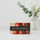 モダンでイタリアンなレストラン 名刺 (スタンド正面)