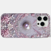 モダンでエレガントでかわいい紫のパールのバレンタインデー Case-Mate iPhoneケース (裏面 (横))