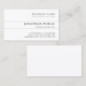 モダンでエレガントでシックできれいで明白で企業のな向くこと 名刺 (正面/裏面)