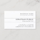 モダンでエレガントでシックできれいで明白で企業のな向くこと 名刺 (正面)
