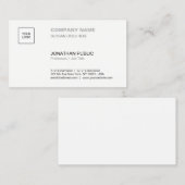 モダンでエレガントでシンプルで明白な専門の企業の 名刺 (正面/裏面)