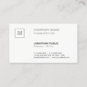 モダンでエレガントでシンプルで明白な専門の企業の 名刺 (正面)