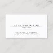 モダンでエレガントでシンプルな専門のテンプレートのトレンディー 名刺 (正面)