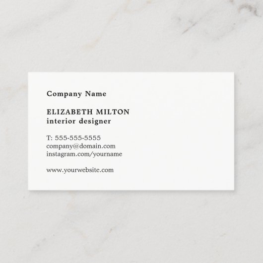 モダンでエレガントでフェイクな銀製のターコイズのモノグラム 名刺 (裏面)