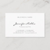 モダンでエレガントでミニマルなプロフェッショナルのお洒落な上 名刺 (正面)