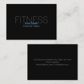 モダンでエレガントで個人的なフィットネスのトレーナー 名刺 (正面/裏面)