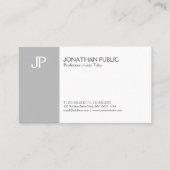 モダンでエレガントで創造的なモノグラムのきれいな平野 名刺 (正面)