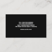 モダンでエレガントで創造的な名刺 名刺 (裏面)