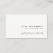 モダンでエレガントで粋な最小主義の専門の上品 名刺 (正面)