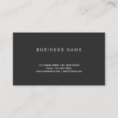 モダンでエレガントで黒い専門ののどのばら色の金ゴールド 名刺 (裏面)