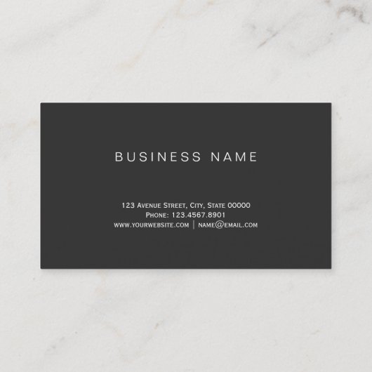 モダンでエレガントで黒い専門ののどのばら色の金ゴールド 名刺 (裏面)