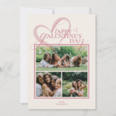 モダンでエレガントなガレンティーンズデーカード (正面)