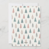 モダンでエレガントなクリスマスパーティーの招待状 シーズンカード (裏面)