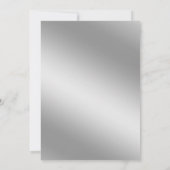 モダンでエレガントなクールな水彩画のスイート16 招待状 (裏面)