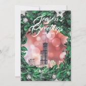 モダンでエレガントなシカゴの市街地 招待状 (正面)