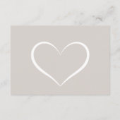 モダンでエレガントなシルエットのウェディングドレスQRコード エンクロージャーカード (裏面)