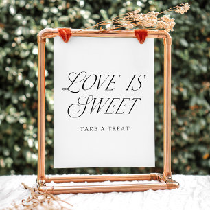 モダンでエレガントなタイポグラフィー Love is Sweet サイン