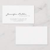 モダンでエレガントなデザインのお洒落で明白なプロフェッショナル 名刺 (正面/裏面)