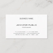 モダンでエレガントなデザインの最小主義の明白な贅沢 名刺 (裏面)