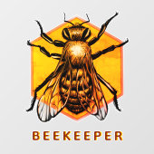 モダンでエレガントなハチの飼育者 ウィンドウサイン (シート)