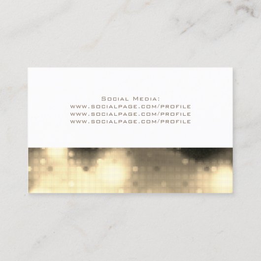 モダンでエレガントなパターンテンプレートライト 名刺 (裏面)