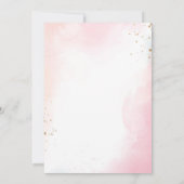 モダンでエレガントなフラワーチックな花嫁のシャワー 招待状 (裏面)