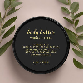 モダンでエレガントなブラックの成分一覧 ラウンドシール