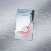 モダンでエレガントなマッサージセラピストの女性の背部 マグネット名刺 (インサイチュ)