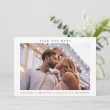 モダンでエレガントなミニマリストの結婚式2枚の写真