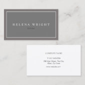モダンでエレガントなミニマリスト 名刺 (正面/裏面)