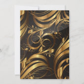 モダンでエレガントなメニューまたは招待状 招待状 (裏面)